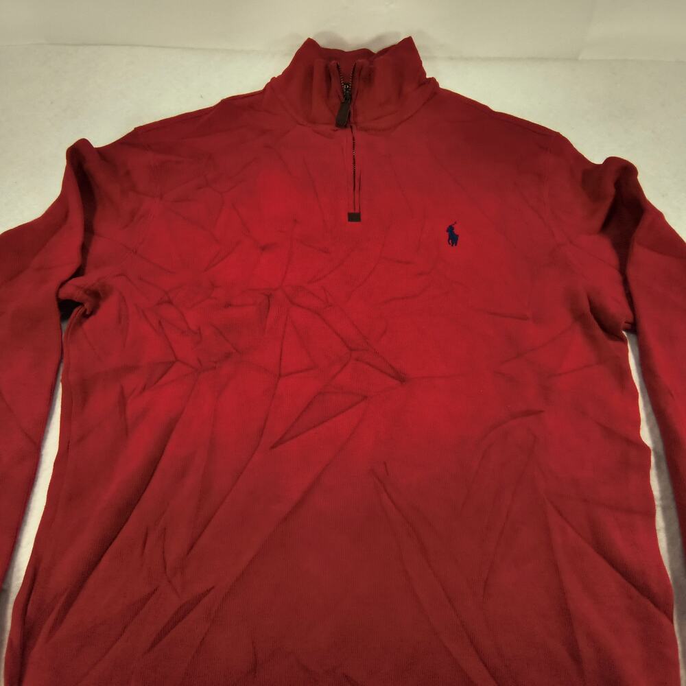 Polo Ralph Lauren Pullover Long Sleeve Sweatshirt Mens Size Medium M Red